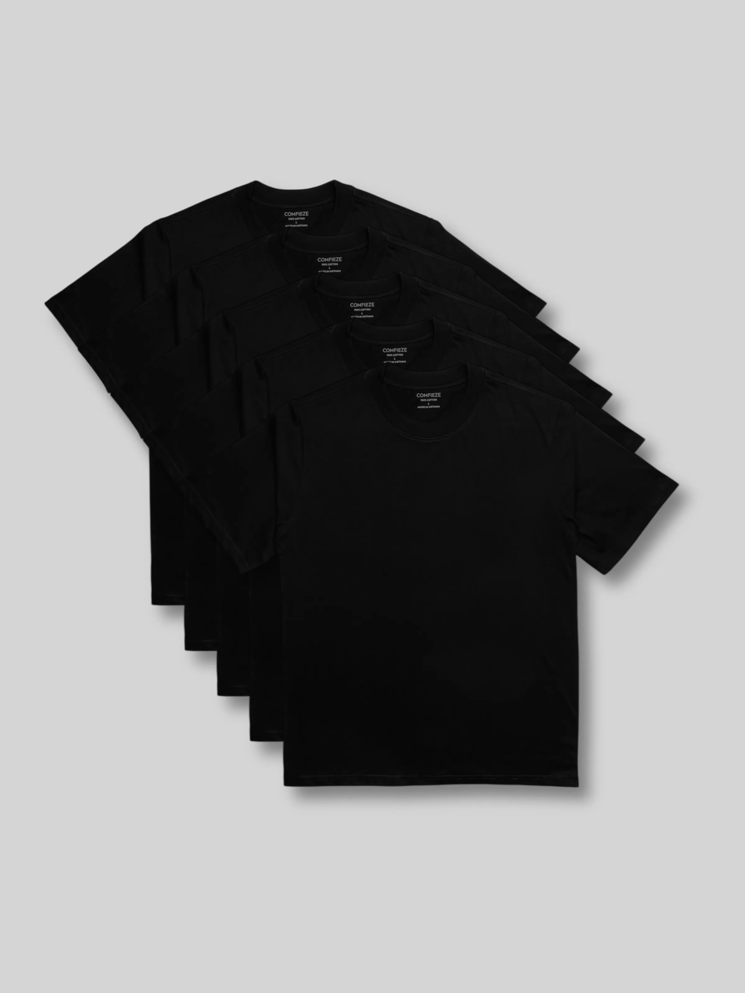 Heavyweight Cotton 5-Pack Crewneck T-Shirt