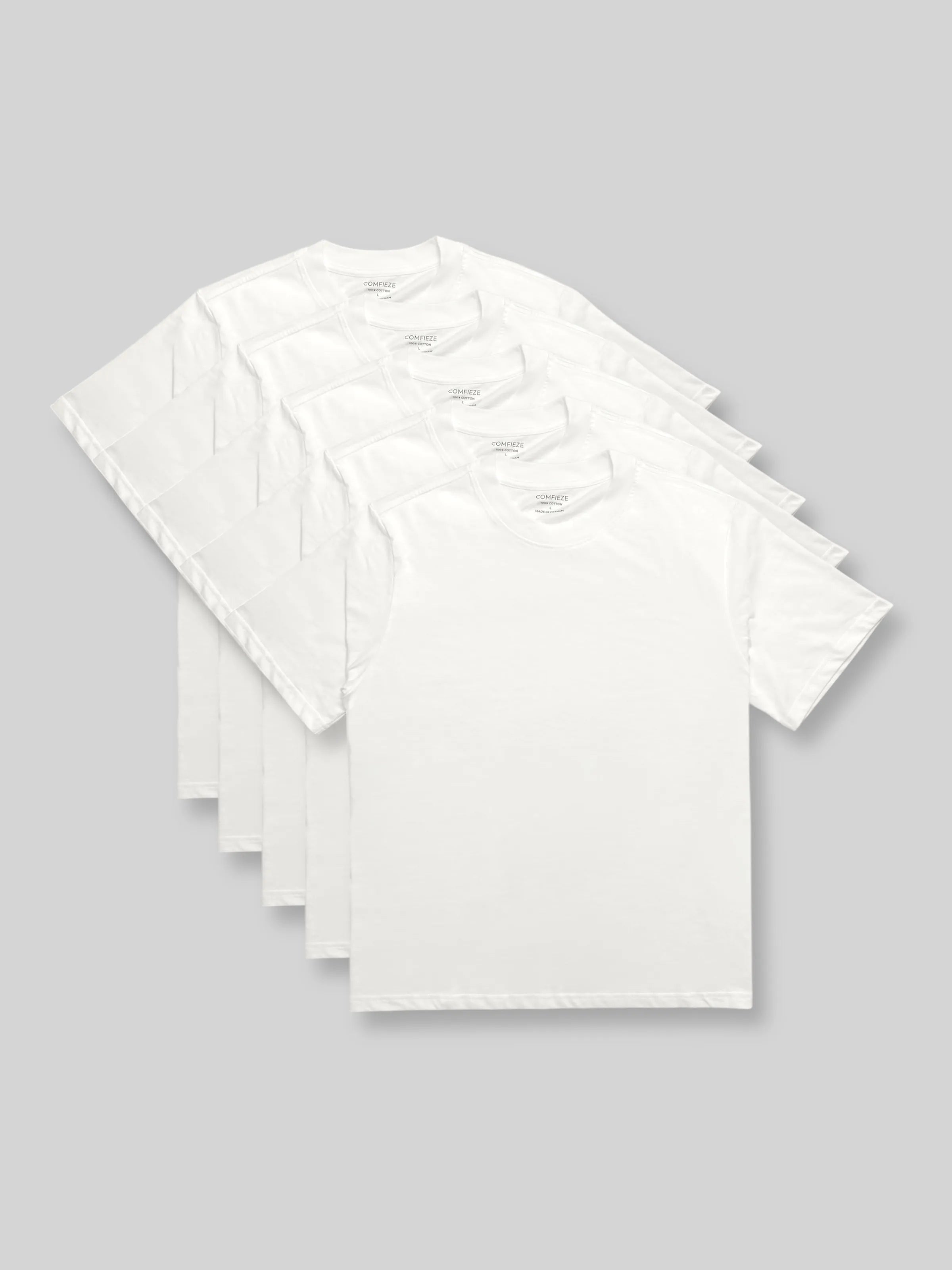 Heavyweight Cotton 5-Pack Crewneck T-Shirt