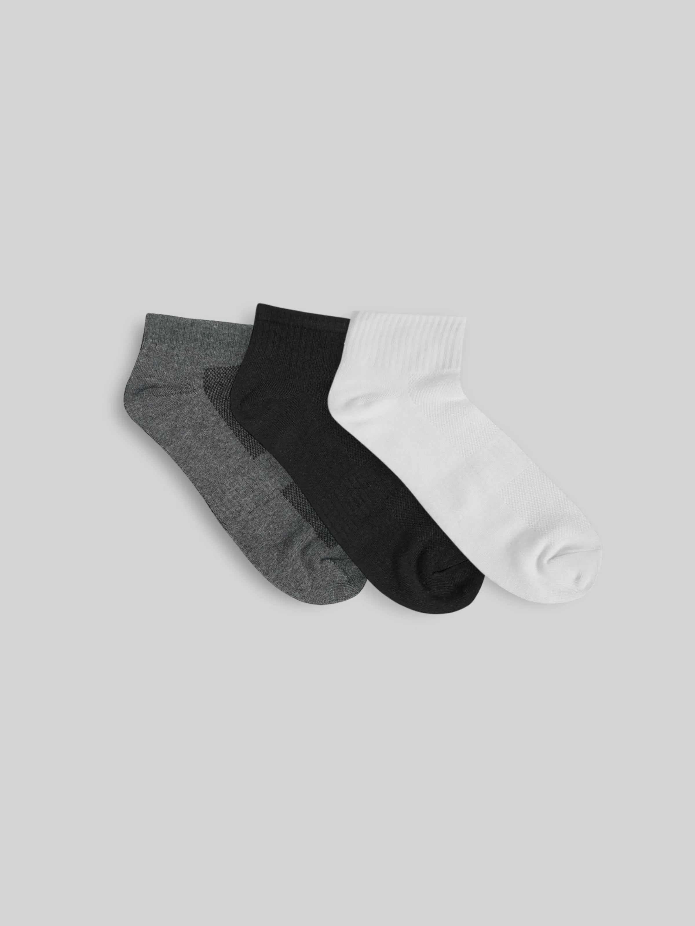 Basic Cushion 3-Pack Ankle Socks