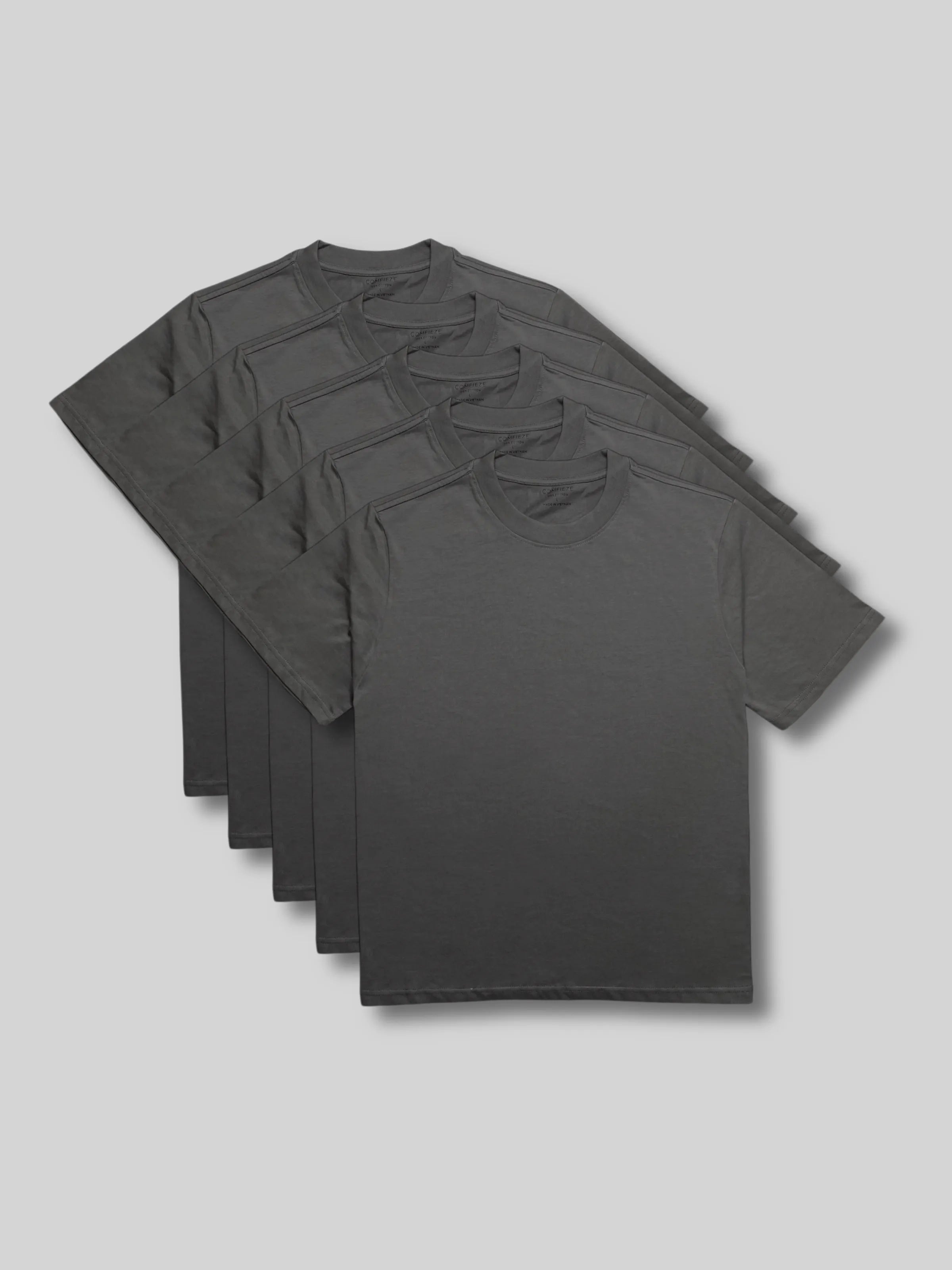 Heavyweight Cotton 5-Pack Crewneck T-Shirt