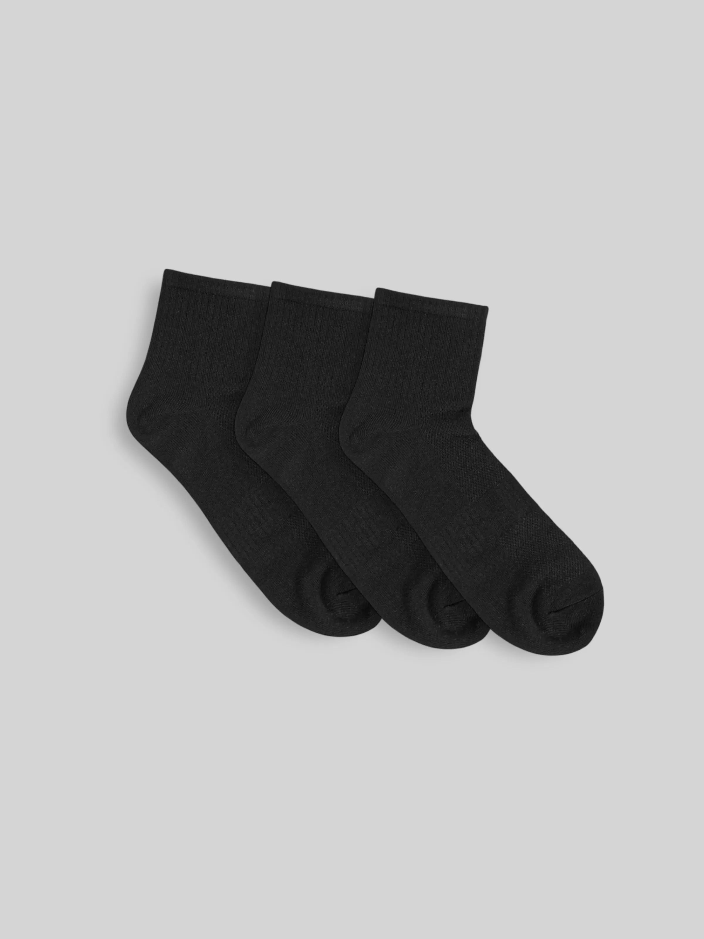 Basic Cushion 3-Pack Crew Socks
