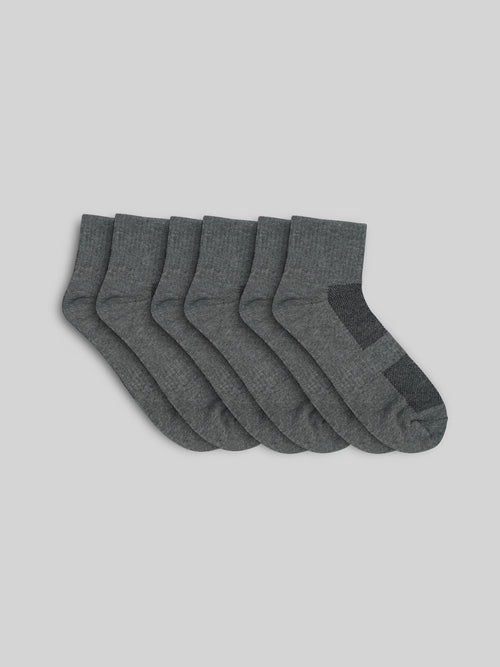Basic Cushion 6-Pack Crew Socks