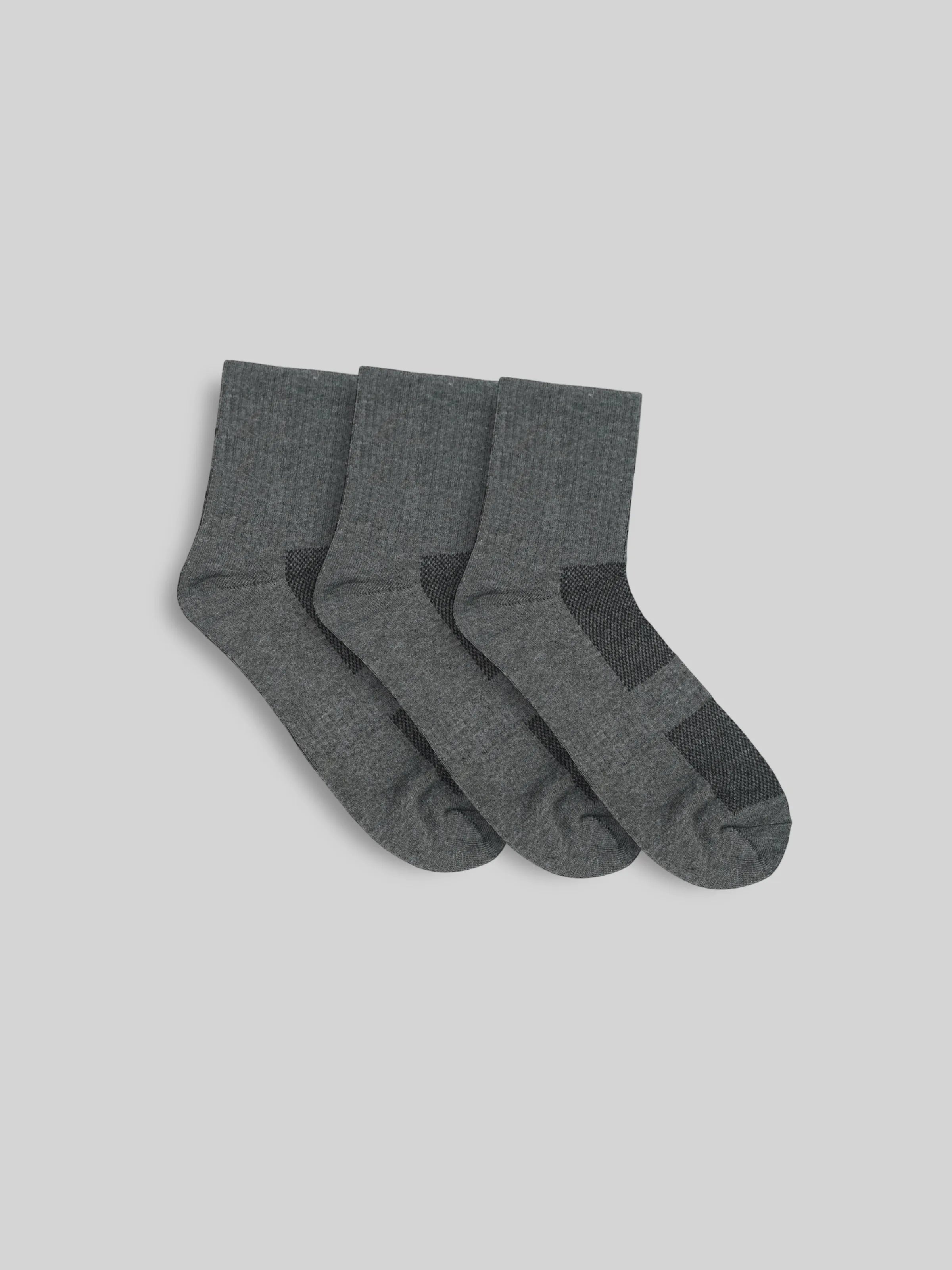 Basic Cushion 3-Pack High Crew Socks