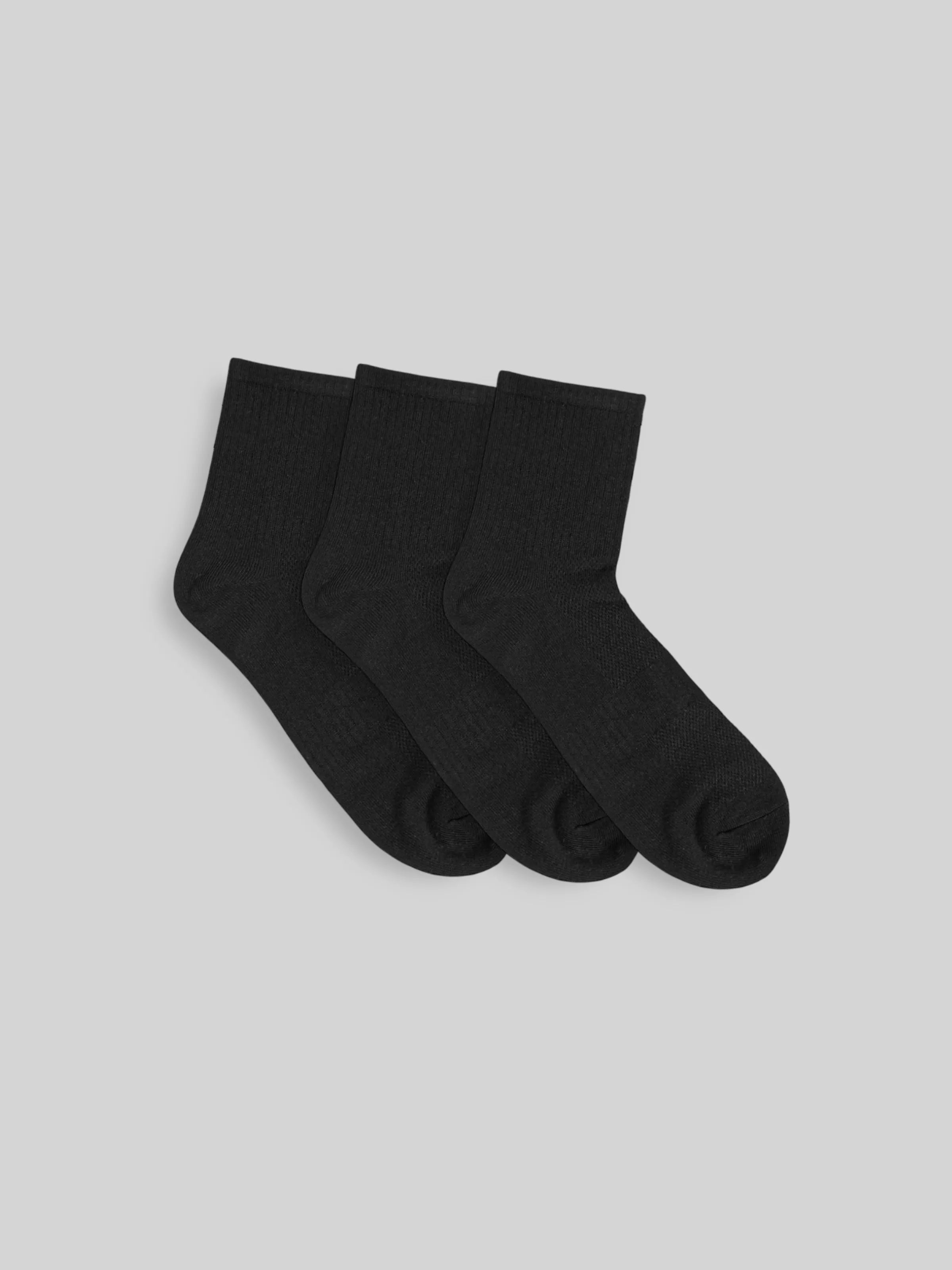 Basic Cushion 3-Pack High Crew Socks