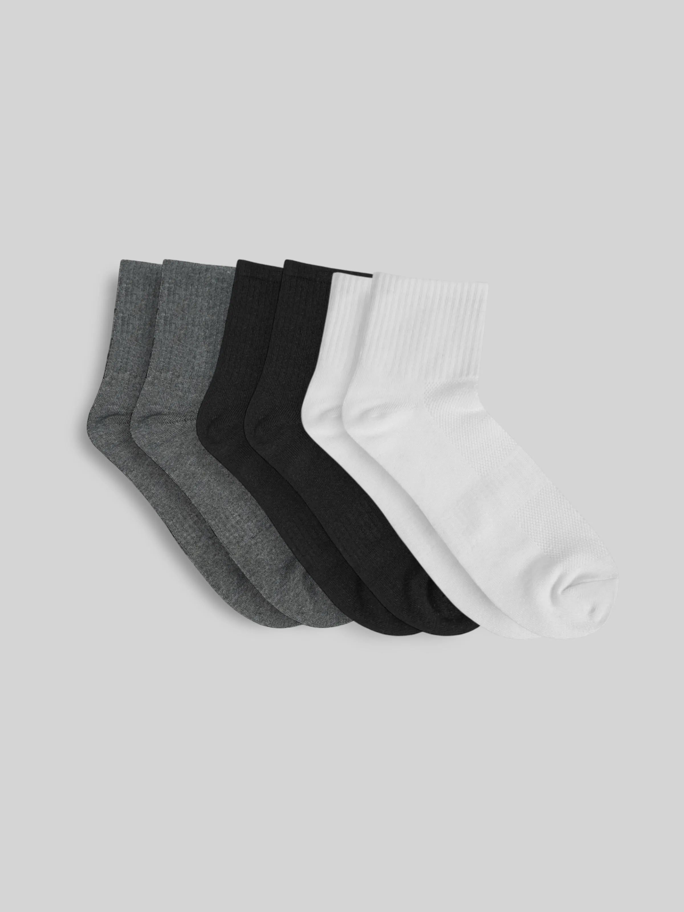 Basic Cushion 6-Pack High Crew Socks